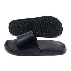 All'ingrosso personalizza il tuo logo pantofola scorrevole in eva nera, sandalo con diapositive in pvc, diapositive a sublimazione vuote nere per donna e <span class=keywords><strong>uomo</strong></span> - Product Image 3