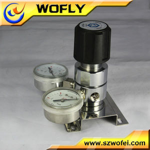 Stikstofregelaar <span class=keywords><strong>Co2</strong></span> Gasregelaar Met Meter Voor Hoge Zuiverheid Gas Zuurstofregelaar - Product Image 4