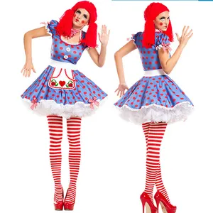 最畅销的女性性感马戏团小丑服装万圣节角色扮演
