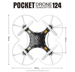 새로운 제품 FQ777-124 포켓 드론 4CH 6 축 자이로 나노 쿼드 콥터 RC 헬기 미니 드론