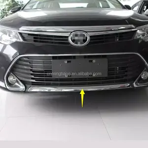 Kualitas Tinggi Auto Outlet Aksesoris ABS Chrome Depan Bumper Grill Trim untuk Toyota Camry 2015