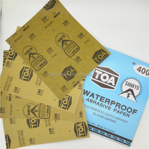 กระดาษทรายซิลิคอนคาร์ไบด์กันน้ำของไทย <span class=keywords><strong>TOA</strong></span> จากโรงงานจีน - Product Image 2