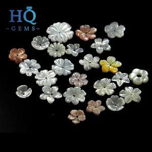 Mother of Pearl Shell Flower for jewelry making