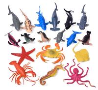 Ensemble de jouets de piscine en plastique avec animaux marins (lot de 12), Figurines aquatiques, cadeaux pour enfants, fournitures de fête, 2023