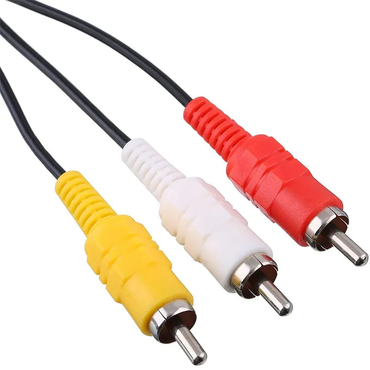 6FT AV TV 3 RCA Video Kabel Kabel Video untuk Permainan Kubus untuk SNES GameCube/untuk Nintendo untuk n64 64 N NGC N64AV Ngcav