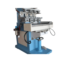 Machine d'impression par tampographie automatique 4 couleurs de haute précision pour cannes à pêche, imprimante semi-automatique pour étiquettes, pour les nouvelles imprimantes Lego en silicone et robots