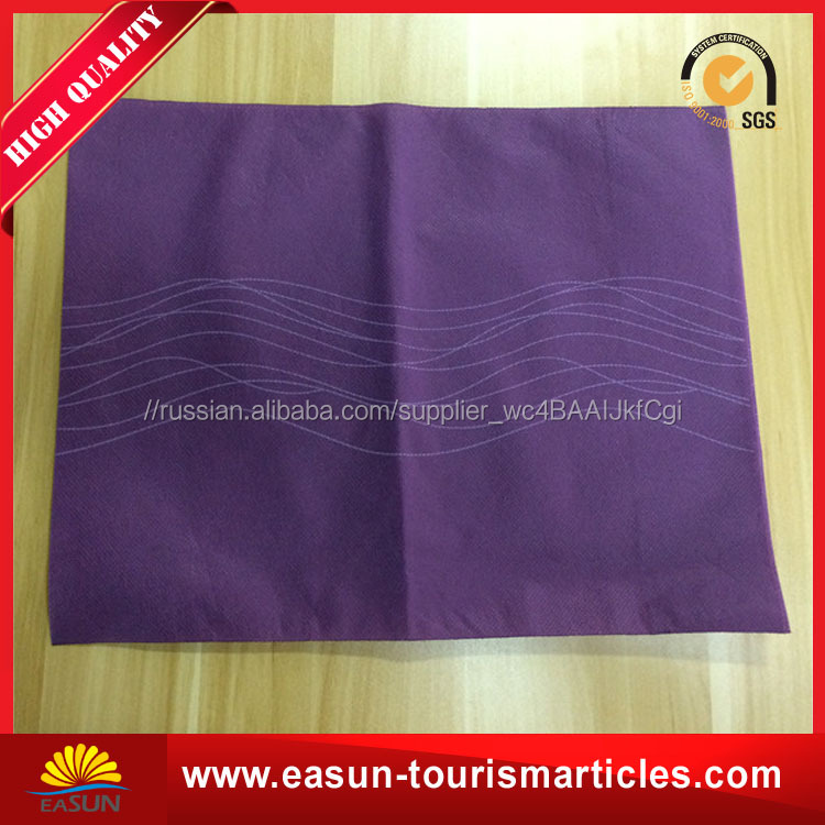 Бесплатный образец авиакомпании муслин нетканые наволочки Inflight