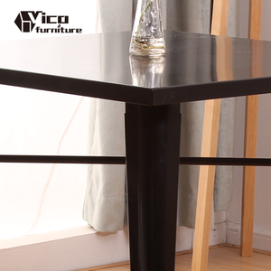 <span class=keywords><strong>Table</strong></span> <span class=keywords><strong>carrée</strong></span> en <span class=keywords><strong>fonte</strong></span> et métal style industriel moderne, pour café, <span class=keywords><strong>bistrot</strong></span>, vente en gros - Product Image 3