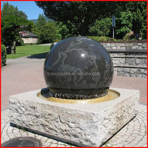 <span class=keywords><strong>Fontaine</strong></span> sphérique en granit noir, travail manuel, sphère flottante, éléments d'eau Fengshui, fontaines à <span class=keywords><strong>boule</strong></span> rotative - Product Image 3