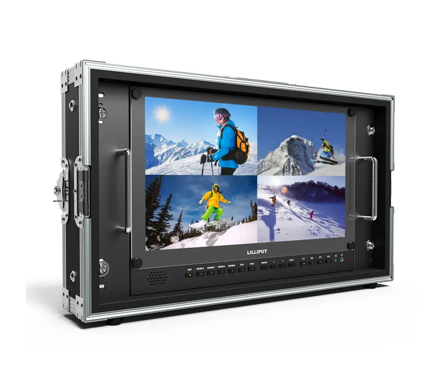 15.6 inch 4K Broadcast director monitor with 3G SDI HDMI DVI VGA input studio monitor
