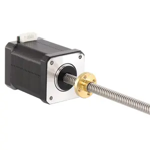 300 MM Hybrid blei schraube schrittmotor Nema 17 länge 60mm mit Externe Typ Linear Motor 3D Drucker motor