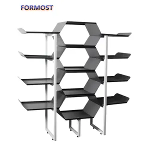 Pakaian dekorasi toko/toko sepatu rak display/rak pakaian dinding bracket