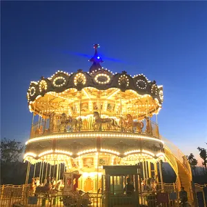 Có Kinh Nghiệm Trung Quốc Trực Tiếp Nhà Sản Xuất Rẻ Nhất Công Viên Giải Trí Ride Merry Go Vòng Carousel Horse Ride Để Bán