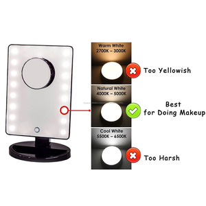 180 grados giratoria <span class=keywords><strong>espejo</strong></span> cosmético/led <span class=keywords><strong>espejo</strong></span> <span class=keywords><strong>de</strong></span> <span class=keywords><strong>aumento</strong></span>/<span class=keywords><strong>espejo</strong></span> <span class=keywords><strong>de</strong></span> <span class=keywords><strong>aumento</strong></span> con luz - Product Image 3