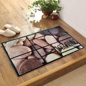 Bouclé bella immagine digitale stampata per uso domestico supporto in pvc porta mat