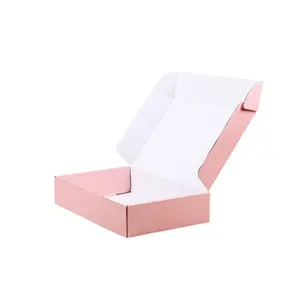 HOT New Free New Custom Design Hochwertige Promotion Recycelbare Wellpappe Box Pink