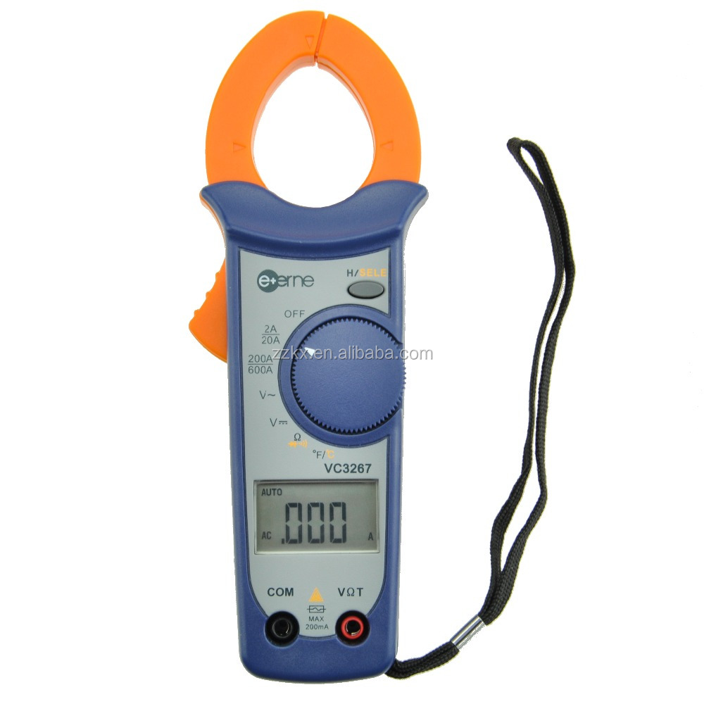 VC3267 Professional Digital clamp meter AC/DC auto-range Current Voltage Resistance Clamp Meter multimeter with