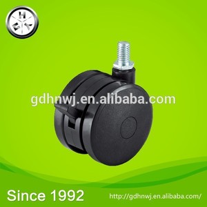 Fundada en 1992 <span class=keywords><strong>PA</strong></span> hierro muebles vástago roscado negro caster con freno ( FC1611A ) - Product Image 1