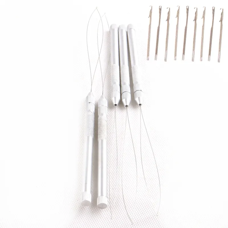 Xuchang Harmony Hair Extension Gereedschap Micro Kralen Trekken Naald Aluminium Loop Threader