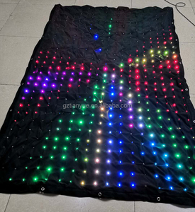 2019 esterno panno ignifugo per interni P10 ha condotto la <span class=keywords><strong>tenda</strong></span> Video per lo sfondo del palcoscenico luce del panno RGB - Product Image 1