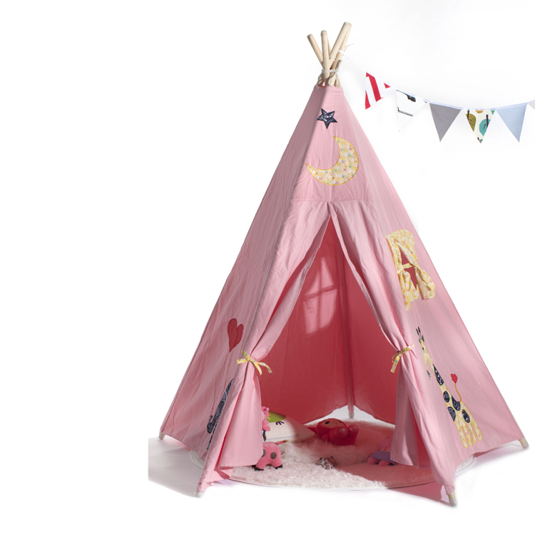 Детская игровая палатка дом из хлопчатобумажной ткани детские вигвам индийские палатки