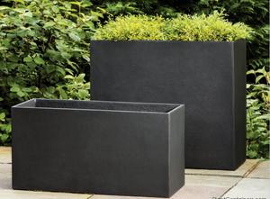 Ventes d'usine Poids léger Haute résistance Qualité supérieure Grands pots de fleurs en béton rectangle - Product Image 2