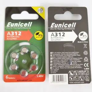 Eunicell hearing aid batteries 312 A312 P675