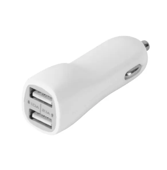 Carregador de carro duplo usb portátil, carregador usb para dispositivo inteligentes de carregamento em estoque