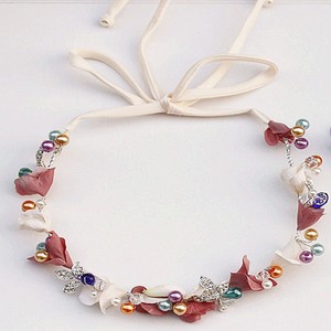 <span class=keywords><strong>Las</strong></span> Mujeres de la vendimia Flor de La Perla Cabeza Cadena Venda de La Corona - Product Image 2