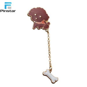Venta directa de fábrica personalizada perro de dibujos animados de metal pin de solapa - Product Image 3