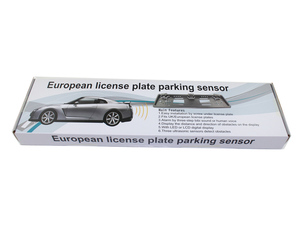 Cámara de visión trasera de coche 3 en 1 con montaje de matrícula europea con sensor de aparcamiento y luz numérica - Product Image 6