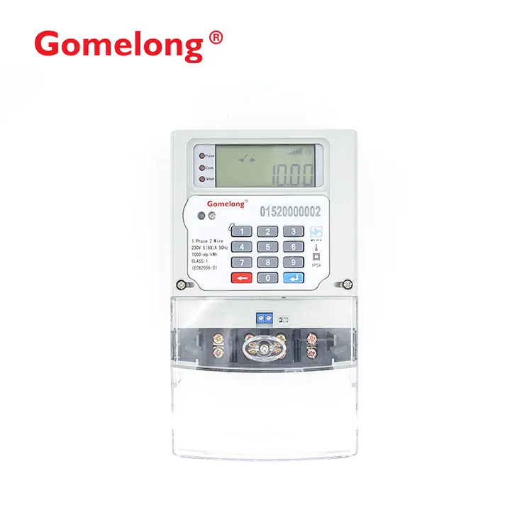 Hot Gaya Lcd Display Keypad jenis token prabayar kwh meter