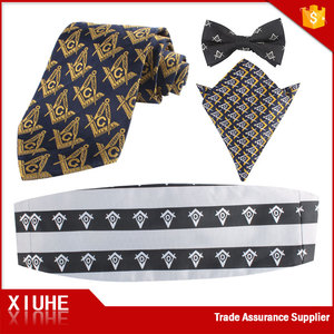 Corbata masónica para hombre de seda personalizada al por mayor, corbata tejida de seda de marca personalizada - Product Image 5