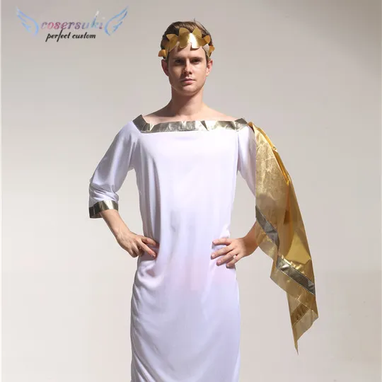 <span class=keywords><strong>हेलोवीन</strong></span> cosplay बहाना प्राचीन यूनानी पोशाक वयस्क बार पार्टी कपड़े पुरुष भगवान फैंसी ड्रेस