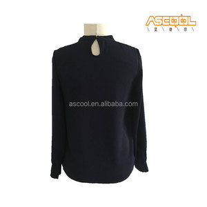 Mode Conçu 100% Polyester En Mousseline de Soie Dernière <span class=keywords><strong>Blouse</strong></span> À <span class=keywords><strong>La</strong></span> Mode - Product Image 2