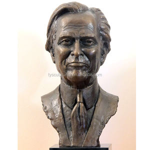 Busto de <span class=keywords><strong>hombre</strong></span> de bronce antiguo clásico de estilo occidental, tamaño real, para decoración de casa, jardín, parque, recuerdo. - Product Image 4