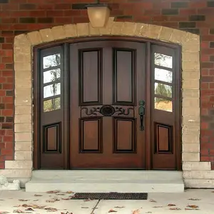 ไม้โบราณ wrought Iron ENTRY หลักการออกแบบประตู