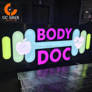 Ngoài trời kích thước Lớn tùy chỉnh dấu hiệu BIỂU TƯỢNG treo tường đơn bên hoặc đôi bên <span class=keywords><strong>Acrylic</strong></span> LED sáng Ánh Sáng Hộp - Product Image 3