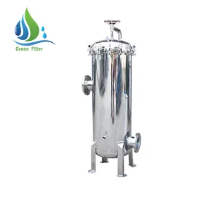 10 20 30 40 inch SS 304/316L Stainless Steel Magnetic Single Multi Cartridge Filter Housing for wine oil water treatment