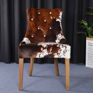 Silla <span class=keywords><strong>de</strong></span> oficina con patas <span class=keywords><strong>de</strong></span> madera, taburete a rayas <span class=keywords><strong>de</strong></span> cebra, silla <span class=keywords><strong>de</strong></span> comedor con remaches - Product Image 5