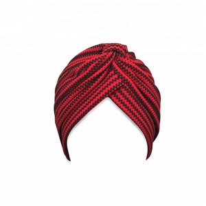 थोक कस्टम धारीदार Beanie पगड़ी केमो टोपी कैंसर रोगियों के लिए सिर पर लपेट कैप Headwear - Product Image 5