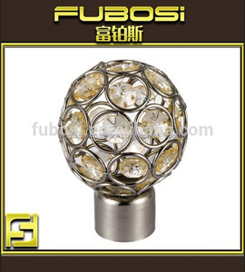 Venta caliente #22/19/16mm moderno de cristal cortina de remate de las viudas de vidrio decorativo/oval <span class=keywords><strong>remates</strong></span> barra de cortina - Product Image 2