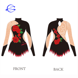 Nouveau design de <span class=keywords><strong>justaucorps</strong></span> d'entraînement de gymnastique à manches longues pour filles vêtements de danse pour enfants impression sublimée prix bon marché Spandex pour enfants - Product Image 1