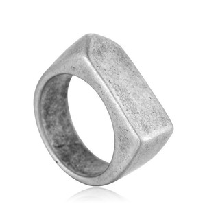 Stainless Steel Rectangle Prim <strong>Circle</strong> <strong>Ring</strong> - Product Image 1