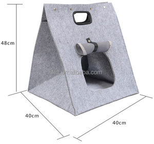 Faltbares Katzen-Haustier bett, tragbares, hochwertiges Filz katzen bett und Haus porzellan fabrik filz bett - Product Image 1