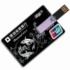 Clé USB vierge avec Logo personnalisé, support à mémoire de forme, carte de crédit, Logo personnalisé