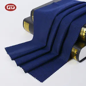 Hot sale heavy 430gsm luxury custom jacquard royal blue suit fabric
