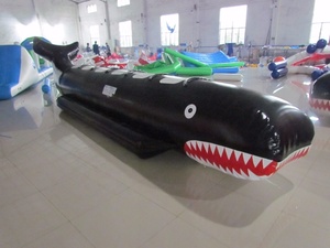Vendita calda gonfiabile barca di Banana con lo squalo per i giochi dell'acqua, barca gonfiabile dello squalo per la piscina <span class=keywords><strong>o</strong></span> il <span class=keywords><strong>mare</strong></span> - Product Image 2
