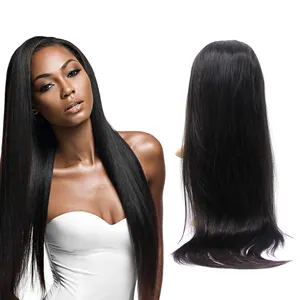 Nice Quality Body Wave Human Hair 360 Lace Frontal Wig, Natural Color Remy Human Hair Brazilian Wig