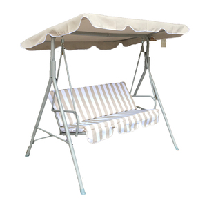 Sedia da giardino <span class=keywords><strong>altalena</strong></span> in metallo a <span class=keywords><strong>3</strong></span> <span class=keywords><strong>posti</strong></span> per esterno - Product Image 1